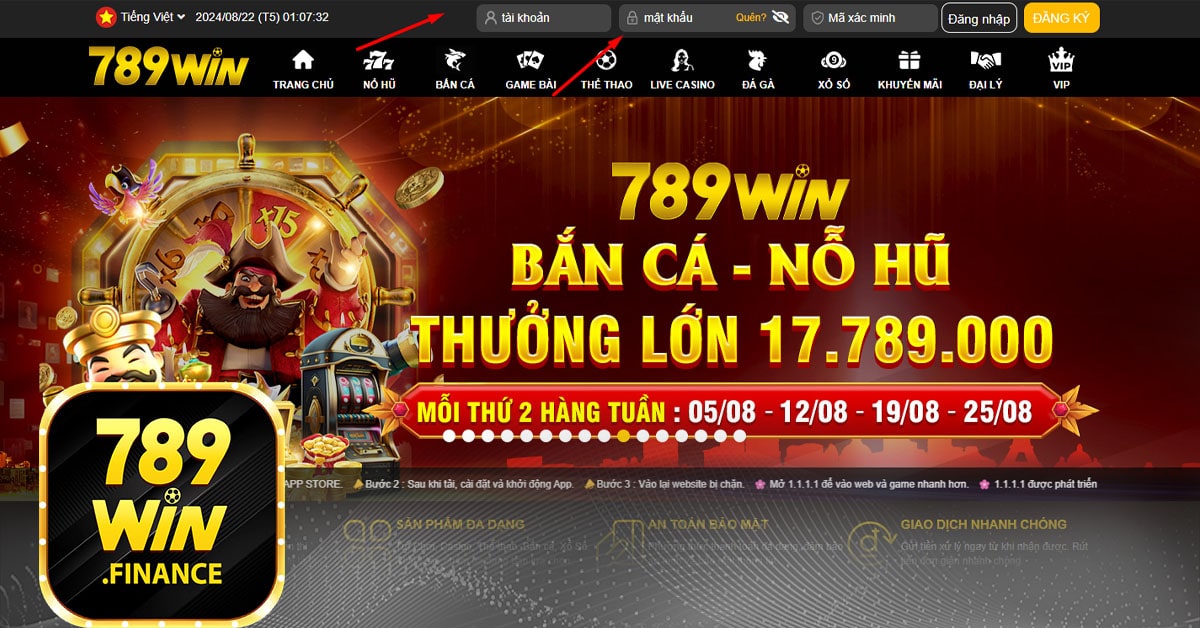 Hướng Dẫn Đăng Nhập Tài Khoản 789win